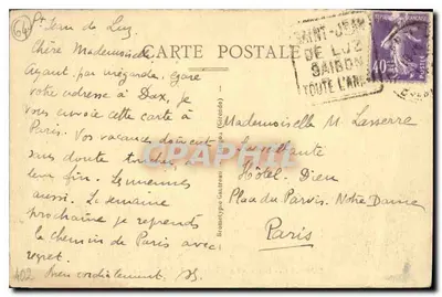 Saint-Jean-de-Luz — A Praia — 3030 — Verso