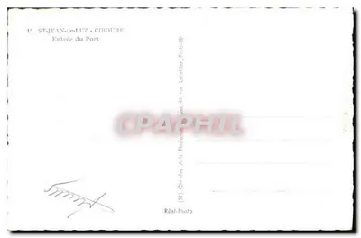 ST-JEAN-de-LUZ - CIBOURE — Wejście do portu — C.A.P. (wydawca) — Rewers
