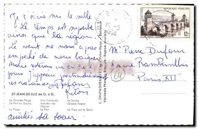 Saint-Jean-de-Luz — ogólny widok — L. Chatagneau, Reprod. 64 — Rewers