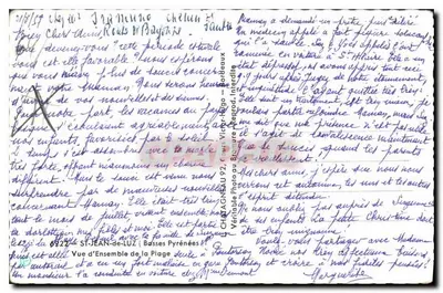 Allgemeiner Blick auf den Strand von Saint-Jean-de-Luz — Elcé — Nr. 692 — Rückseite
