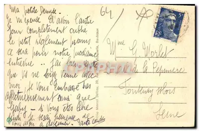 Saint-Jean-de-Luz (B.P.) — Widok plaży i ogólnego wygląd miasta — Yobled, nr 42 — Rewers