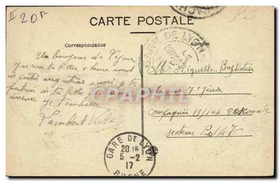 LYON — Plac i ulica République - Pomnik Carnota - L B — Rewers
