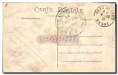 LYON — Plac Carnot — Pomnik Republiki — E. R. — Rewers