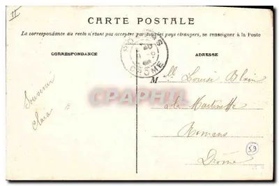 LYON - Wzgórze Fourvière — widok z basyliki i krajobrazu — wydawca T.H. n°113 — Rewers