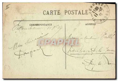 LYON — Vue Générale sur Vaise et le Mont-d'Or — E. R. — n°132 — Verso