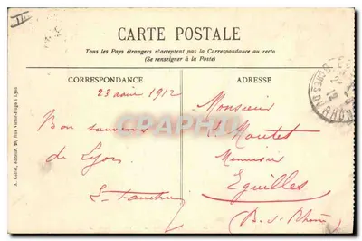 LYON - Plac Republiki i ulica Prezydenta Carnota — A. C. wydawca, n° 36 — Rewers