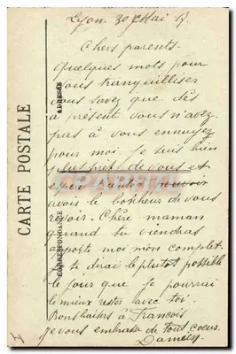 LYON — Plac Republiki — Pomnik Carnota — E. R. — Rewers