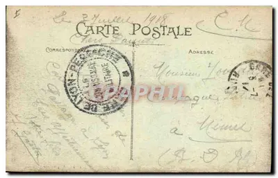 LYON — Plaza Carnot y el Monumento a la República — Carricé editor, Depósito — Reverso
