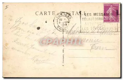 LYON — Plac Carnot i aleja Verdun — X. Contagony, wyd. — Rewers