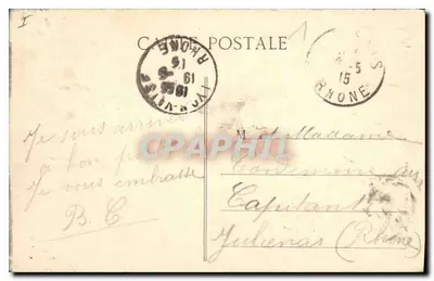 LYON — Pomnik Carnota — wydawca nieznany — Rewers