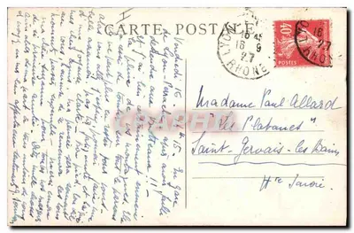 LYON — Algemene uitzicht genomen vanaf de Croix-Rousse — M.F. — Achterkant