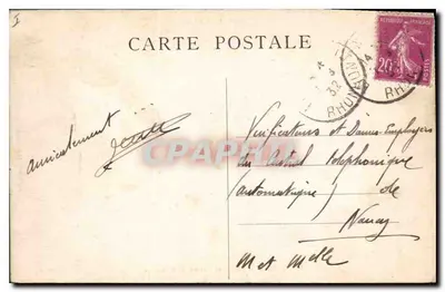 Lyon — Palácio de Justiça e Coteau de Fourvière — Lyon Illustré n°155 — Verso