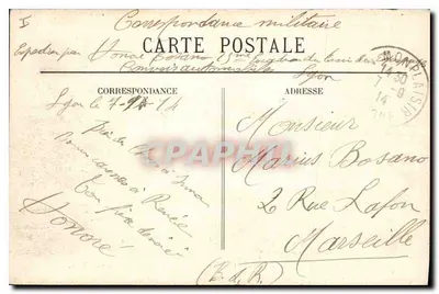 Lyon — Ogólny widok — dzielnice Bellecour i Guillotière — T.T. — Rewers