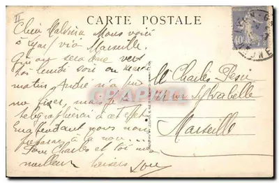Confluência do Rio Ródano e do rio Saône — Lyon Artístico — M. 214 — Verso