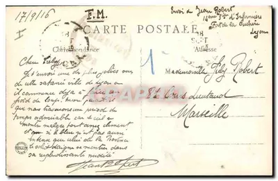 Lyon — Perspektywa mostów nad Rhońskim — B.F., Paris, n°129 — Rewers