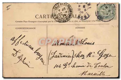 Lyon — Widok panoramiczny n° 2 — wydane przez NANCY — Rewers