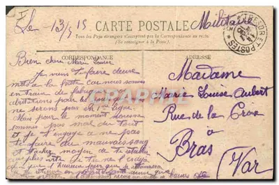 LYON — Vue Générale, prise du Coteau Ste-Foy — Éditeur E.D. n°139 — Verso