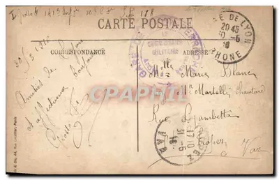 LYON — O Palácio de Justiça e o Coteau de Fourvière — LL. — Verso