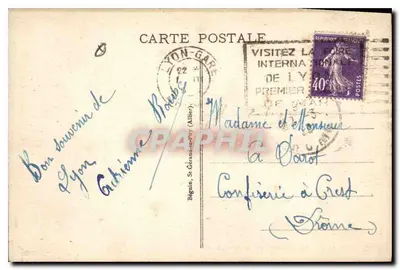 LYON - Plac Carnot widok z Perrache — wydanie n°79 — Rewers