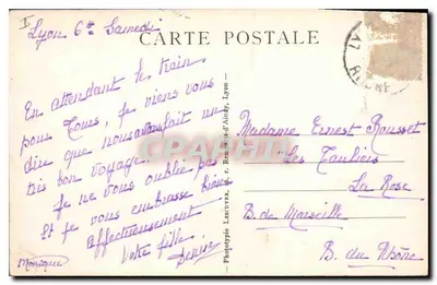 Place Carnot i Pomnik Republiki — Lyon — Lyon Illustré, n°71 — Rewers