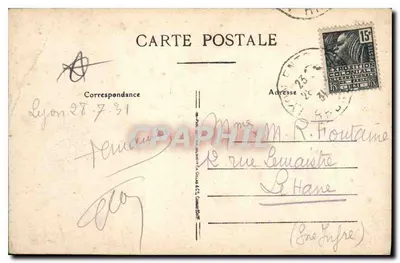 Lyon — Plac Carnota — Pomnik Republiki i Stacja Perrache — Rewers