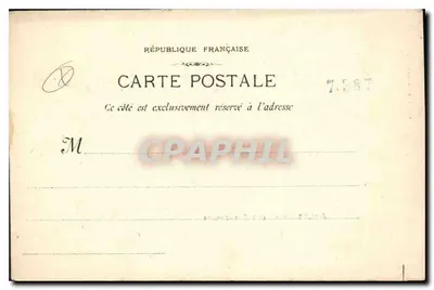 Arles - Les Aliscamps — widok alei z drzewami — Fot. Lagour, Marsylia, nr 251 — Rewers