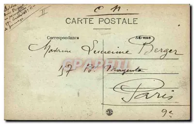 Marseille — Poort van Aix — E. L. — Achterkant