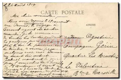 Puerta de Aix — Marsella — Editor EL. n°11 — Reverso