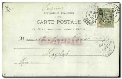 Marseille - Porta Aix — fototypia E. Lacour, nr 3 — Rewers