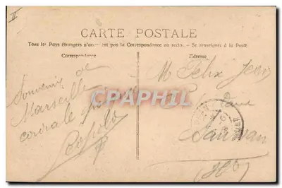 Marseille — La Porte d'Aix — P. Ruat, Uitgever - Marseille — Achterkant