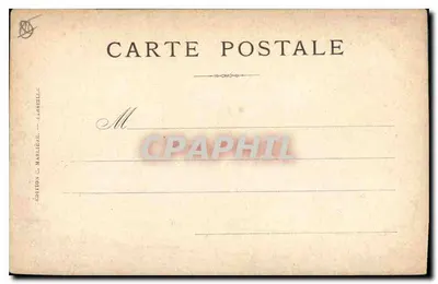 Marselha — Praça de Aix e Arco do Triunfo — Edição C. Maclère, n°19 — Verso