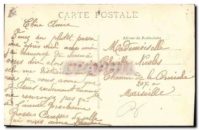 Marseille — A Praça de Aix e o Arco do Triunfo — LL. — Verso
