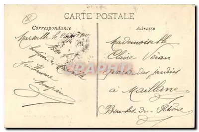 Marseille — De Poort van Aix — Uitgave van de Nieuwe Galerijen — Achterkant