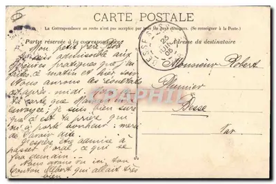 Marseille - De Poort van Aix — uitgever Guéna, n° 278 — Achterkant