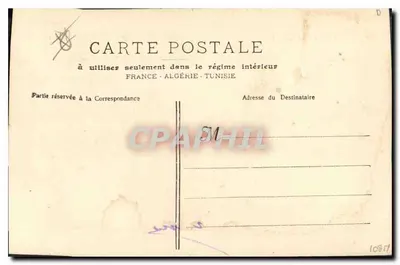 Marseille - De Poort van Aix — Triomfboog versierd met beelden, uitgever E. Lâcoun, n°3 — Achterkant