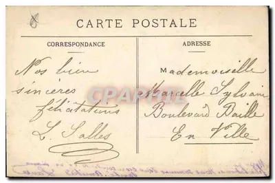 Marseille — Het Triomfboog — IMP. MOULLLOT - MARSEILLE — Achterkant