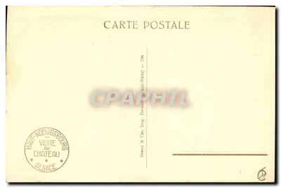 Haut-Kœnigsbourg — Duży Schodzie — wydawca Bernin & Cie, nr 708 — Rewers