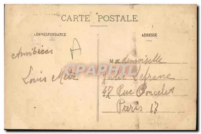Dieppe - Het Oude Kasteel — Collectie R. F. — n°4 — Achterkant