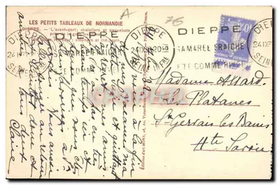 Dieppe — Il porto anteriore : pescherecci e transatlantici — Edizioni Art MONA — Verso