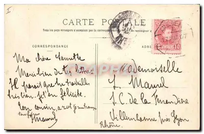 Biarritz Artistiek — Golvend op de Dijk van Rocher de la Vierge tijdens de storm — Collectie Gorce, foto-uitgever, Talence (Gironde), n°61 — Achterkant