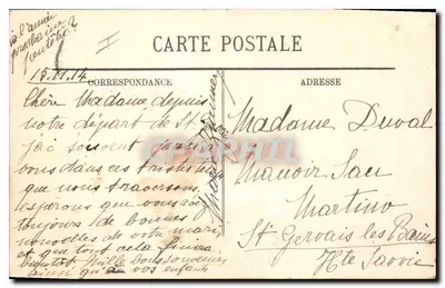 Biarritz — Rocha da Virgem — LL. n°11 — Verso
