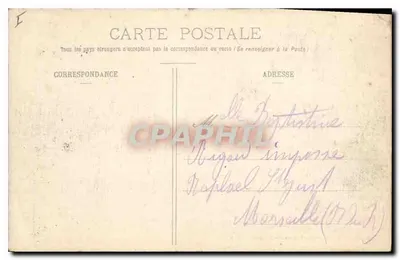 Biarritz Artística - Um pacote de mar no Rocher de la Vierge — Coleção Gorce, fot. edit., Talence (Gironde) — Verso