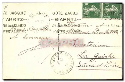 Biarritz - Zamek Baszków widziany przez Tamarisy — n°46 — Rewers