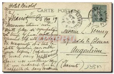 Biarritz - Rocher d'Ibaritz — Marcel Deliboy, fototyp, Bordeaux, nr 255 — Rewers