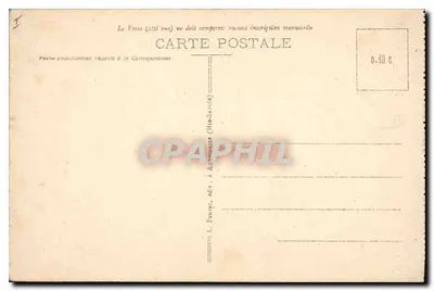 Chamonix-Mont-Blanc — Spoorlijn Montenvers en Ketting van de Aiguilles Rouges — uitgever L. France, n° 901 — Achterkant