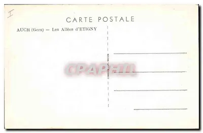 Auch (Gers) — Aleje Etigny — Wydawca Corbier-Lip-Nacon — Rewers