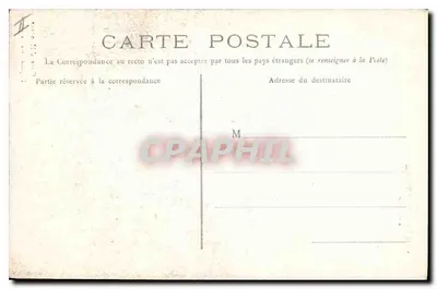 A Bénédictine em Fécamp — Cour d'Honneur e Facha do Museu — Carta postal — Verso