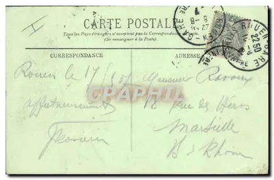 Rouen — Saint-Ouen — Portail des Marmousets — LL. n°328 — Rewers