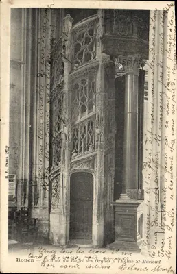 Schody do organów w katedrze Świętego Maclou w Rouen — B. F. Paris, HEVT