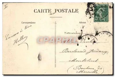 Le Havre — Partida para la Pesca — Coll. A. F., Le Havre — Reverso